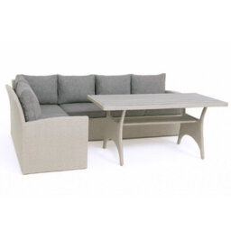 Mint Essentials Mint Outdoor Stockholm 6 Seater Grey Rattan Corner Garden Dining And Lounge Set - thumbnail 8