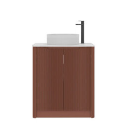 Royal Bathrooms Avenza 800mm Terracotta Clay Floor Standing Bathroom Vanity Unit 2 Door With Round Basin - thumbnail 6