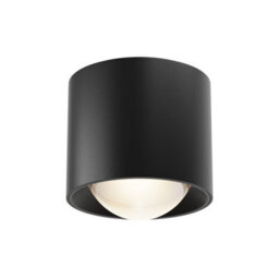 Luminosa Lighting Luminosa Lens Led Surface Mounted Downlight Black 3000K Ip44 - thumbnail 1