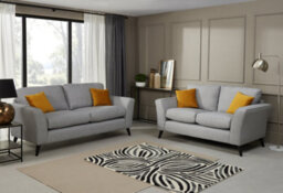 Modern Home Caxton 3+2 Seater Sofa Set Silver - thumbnail 1