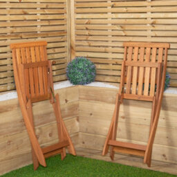 Samuel Alexander Outdoor 4 Person Folding Rectangular Wooden Garden Dining Table Chairs Cream Parasol And Base Set - thumbnail 6