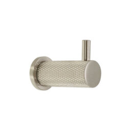Spira Brass Jewel Knurlmond Coat Hook Satin Nickel
