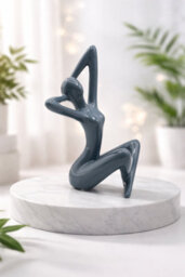 Designo Abstract Ceramic Woman Figurine Sculpture Ornament Gift Idea Statue - thumbnail 5
