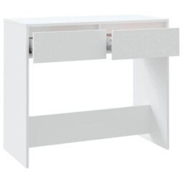 Berkfield Sturdy Console Table White 89X41X76.5 Cm Steel - thumbnail 7