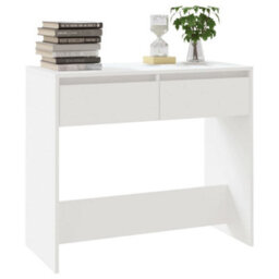 Berkfield Sturdy Console Table White 89X41X76.5 Cm Steel - thumbnail 4