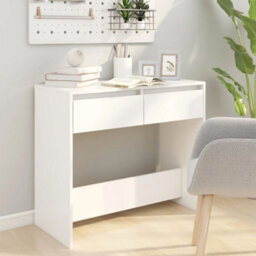 Berkfield Sturdy Console Table White 89X41X76.5 Cm Steel - thumbnail 3