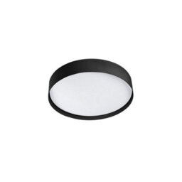 Luminosa Lighting Luminosa Vuk Led Matt Black Flush Ceiling Lamp Ip44 - thumbnail 1