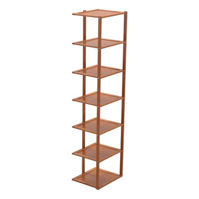 Slim 7 Tier Wood Shoe Rack Storage Organisers - image 1