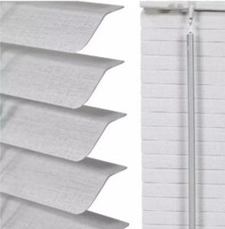 OPTIMAL PRODUCTS L-Shape Grey Pvc Blinds Window Venetian Easy Fit Office Blind Effect 45Cm X 150Cm - thumbnail 5