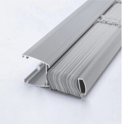 OPTIMAL PRODUCTS L-Shape Grey Pvc Blinds Window Venetian Easy Fit Office Blind Effect 45Cm X 150Cm - thumbnail 4