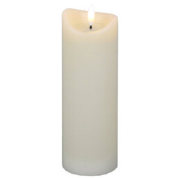 Luxe  Collection  Natural  Glow  2.75X8  Cream  Melted  Led  Candle - thumbnail 1