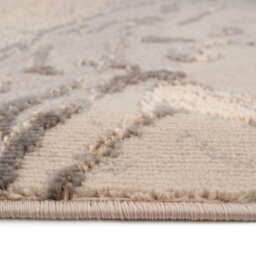 Loomed Silver Beige Metallic Marble Lustre Sheen Rug 190X280Cm - thumbnail 5