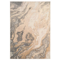 Loomed Silver Beige Metallic Marble Lustre Sheen Rug 190X280Cm - thumbnail 1