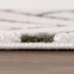 The Rugs Loft Olive And Ivory Herringbone Living Room Area Rug And Runners Soft Pile - thumbnail 7