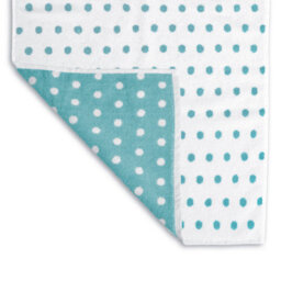 Allure Bath Fashions Patterned Polka Dot Bath Sheet - Duckegg - thumbnail 2