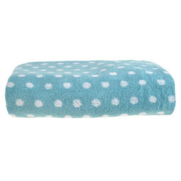 Allure Bath Fashions Patterned Polka Dot Bath Sheet - Duckegg