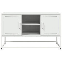 Berkfield Industrial Tv Cabinet White 100.5X39X60.5 Cm Steel - thumbnail 6
