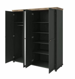 Arte Evora 20 Hinged Wardrobe W2000mm H2160mm D620mm - Green & Oak Lefkas Harmony - thumbnail 3