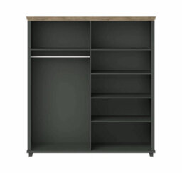 Arte Evora 20 Hinged Wardrobe W2000mm H2160mm D620mm - Green & Oak Lefkas Harmony - thumbnail 5