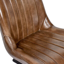 Real Genuine Leather Kitchen Dining Chair Tan Brown 91Cm High X 48Cm Wide X 61Cm Deep Only Legs To Attach - thumbnail 4