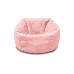 rucomfy Beanbags Rucomfy Slouchbag Kids Bean Bag - Faux Fur - Pink Bean Bag For Children - thumbnail 2
