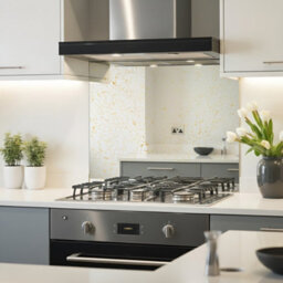 DIY Splashbacks Gold Vein Antique Mirror Splashback 60Cm X 60Cm (Toughened Glass) - thumbnail 1