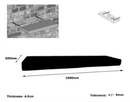 Toolty Shelf Invisible Brackets 225mm Walnut 100Cm - thumbnail 9