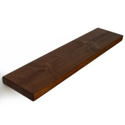 Toolty Shelf Invisible Brackets 225mm Walnut 100Cm - thumbnail 4