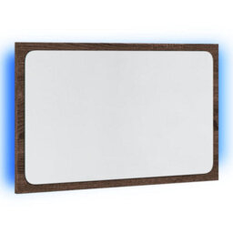 Walplus Led Bathroom Mirror Brown Oak 60X8.5X38 Cm Engineered Wood - thumbnail 5