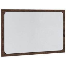 Walplus Led Bathroom Mirror Brown Oak 60X8.5X38 Cm Engineered Wood - thumbnail 3