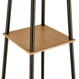 Furniturebox Uk Kessia Black Standing Floor Lamp With Shelves - thumbnail 7