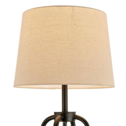 Furniturebox Uk Kessia Black Standing Floor Lamp With Shelves - thumbnail 6