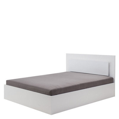 Arte Siena Eu King Bed Frame W168Cm X H101Cm X D205Cm - White Matt With Led Headboard - image 1