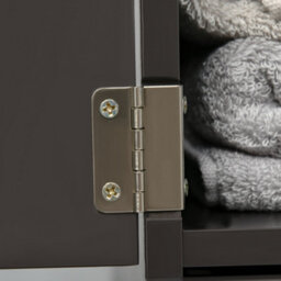 Homcom Tall Bathroom Storage Cabinet With Shelf And Drawers, Brown - thumbnail 7