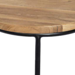 Home Source Elkart Acacia Nest Of 2 Round Tables - thumbnail 7