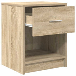 Berkfield Bedside Cabinets 2 Pcs With Drawer Sonoma Oak 40X34X50 Cm - thumbnail 5