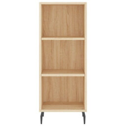 Berkfield Highboard Sonoma Oak 34.5X34X180 Cm Engineered Wood - thumbnail 6