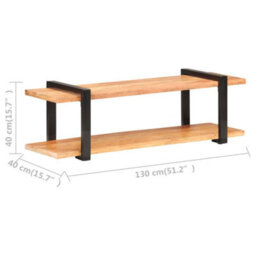 Berkfield Tv Cabinet 130X40X40 Cm Solid Acacia Wood - thumbnail 6