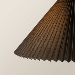 Valuelights Akira Black Hanging Pendant Ceiling Light With Pleated Lampshade - Led Bulb Included - thumbnail 5