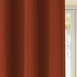 Enhanced Living Nightfall Plain Supersoft Orange Thermal Blockout Eyelet Curtains (Pair) - 90 X 90 Inch (229 X 229Cm) - thumbnail 3