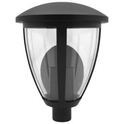 Long Life Lamps Company Outdoor Upward Wall Light Black Lantern Clear Diffuser Ip44 Zlc380 - thumbnail 6