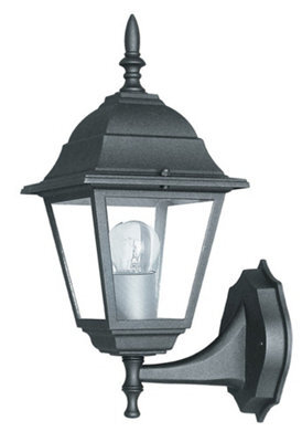 Luminosa Lighting Luminosa Roma Outdoor Up Wall Lanterns Black, Ip44 19.5X35X14.6Cm