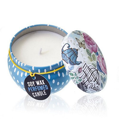 Art Tin Candle Assorted Design Parisian Weekend Peonies - image 1