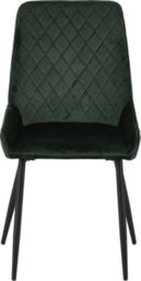 Seconique Treviso Light Oak Effect And Black Dining Set With Green Velvet Avery Chairs - thumbnail 7
