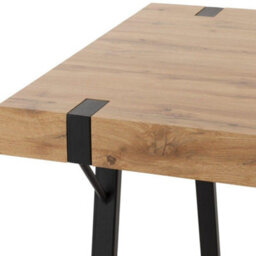 Seconique Treviso Light Oak Effect And Black Dining Set With Green Velvet Avery Chairs - thumbnail 4