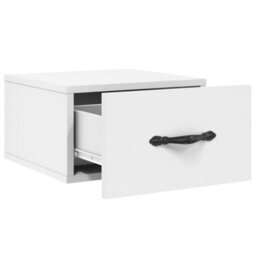 Berkfield Wall-Mounted Bedside Cabinet White 35X35X20 Cm - thumbnail 6