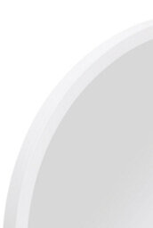 Mirroroutlet The Arcus White Metal Framed Arched Wall Mirror 120Cm X 60Cm - thumbnail 6