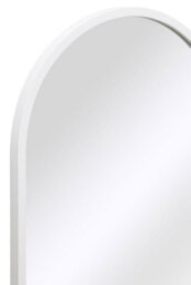 Mirroroutlet The Arcus White Metal Framed Arched Wall Mirror 120Cm X 60Cm - thumbnail 4