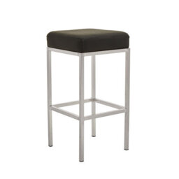 Orsina Baina Dark Grey Pu And Gold Finish Bar Stool - thumbnail 7