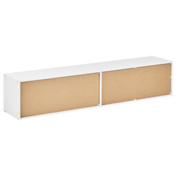 Wyld And Coco Nordichome White 4-Shelf Tv Stand Bookcase Scandinavian Style - Tall, Freestanding. - thumbnail 8